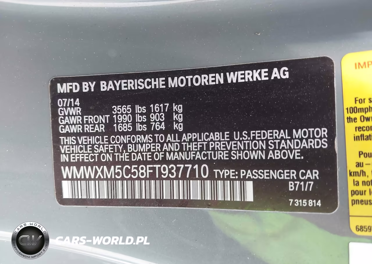2015 Mini Hardtop Cooper VIN:WMWXM5C58FT937710 - 9