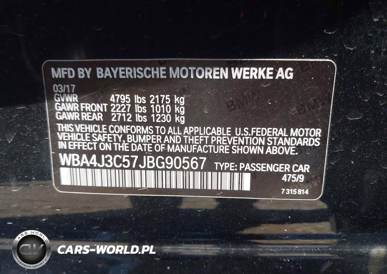 2018 BMW 430I Gran Coupe xDrive VIN:WBA4J3C57JBG90567 - 9