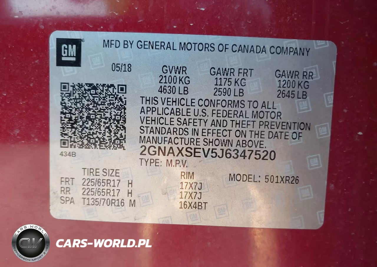 2018 Chevrolet Equinox Lt VIN:2GNAXSEV5J6347520 - 9