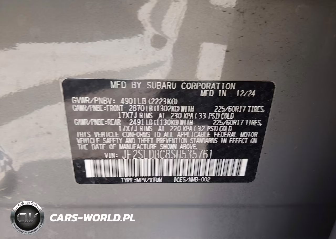 2025 Subaru Forester Premium VIN:JF2SLDBC8SH535761 - 9