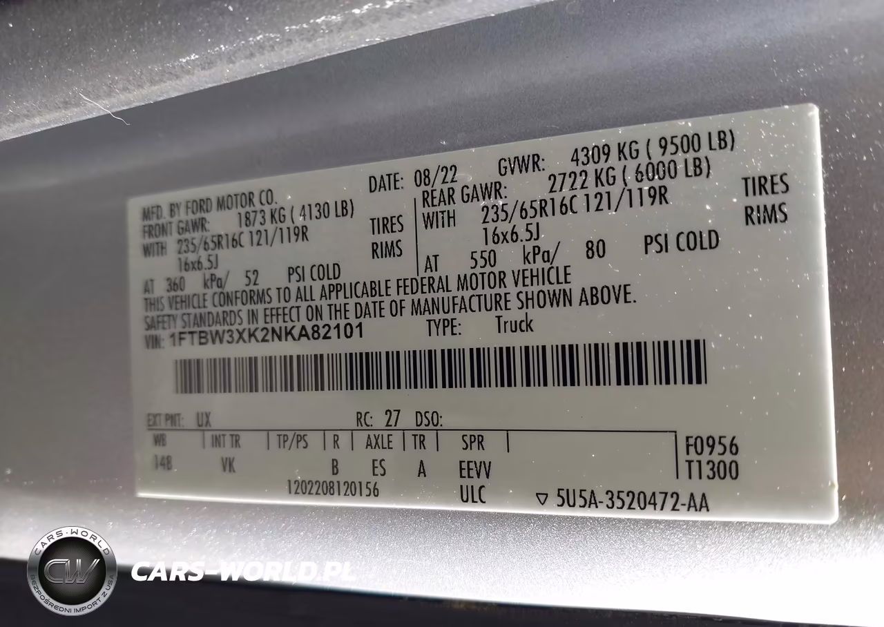 2022 Ford E-Transit-350 Cargo Van VIN:1FTBW3XK2NKA82101 - 9