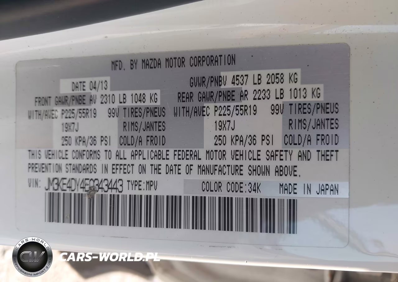 2014 Mazda Cx-5 Grand Touring VIN:JM3KE4DY4E0343443 - 9