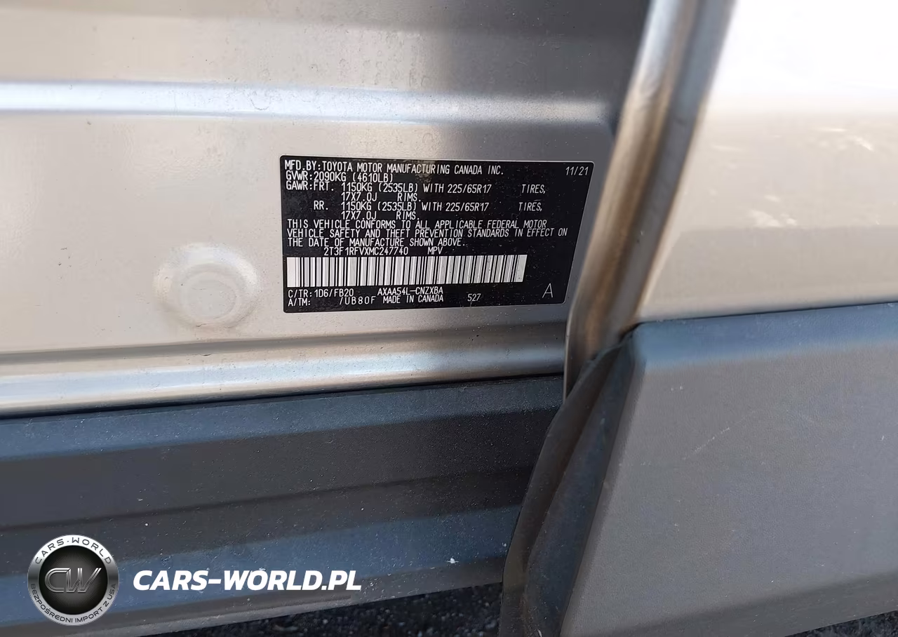 2021 Toyota Rav4 Le VIN:2T3F1RFVXMC247740 - 9