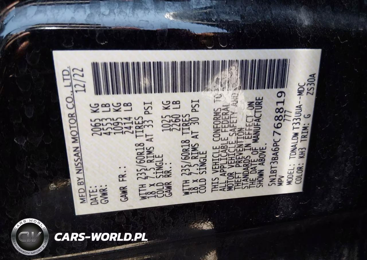 2023 Nissan Rogue Sv Fwd VIN:5N1BT3BA6PC768819 - 9