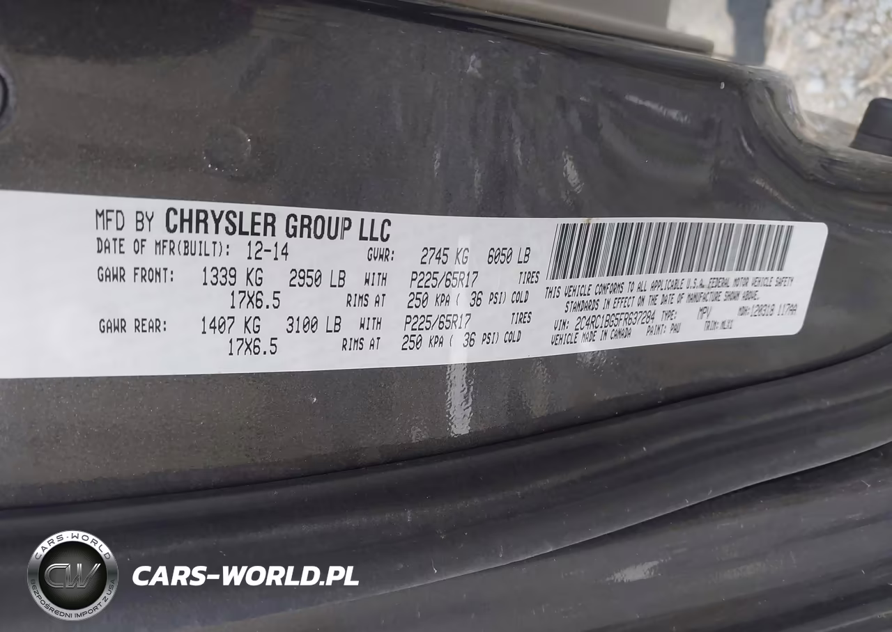 2015 Chrysler Town & Country Touring VIN:2C4RC1BG5FR637284 - 9