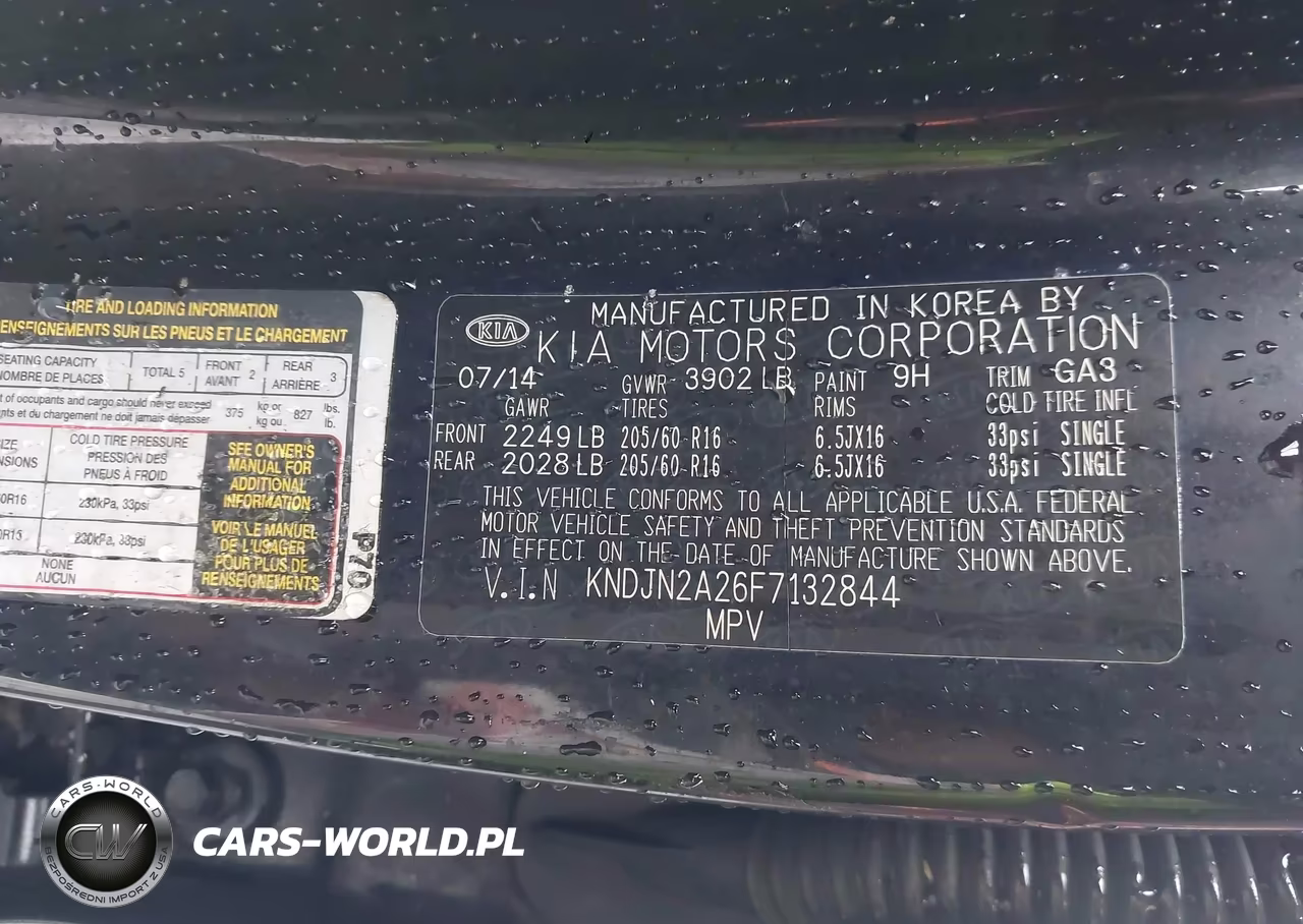 2015 Kia Soul VIN:KNDJN2A26F7132844 - 9