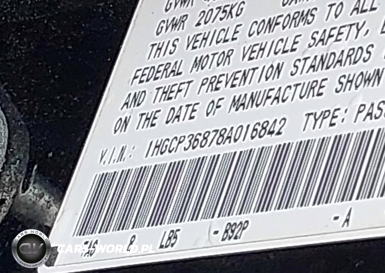 2008 Honda Accord 3.5 Ex-L VIN:1HGCP36878A016842 - 9