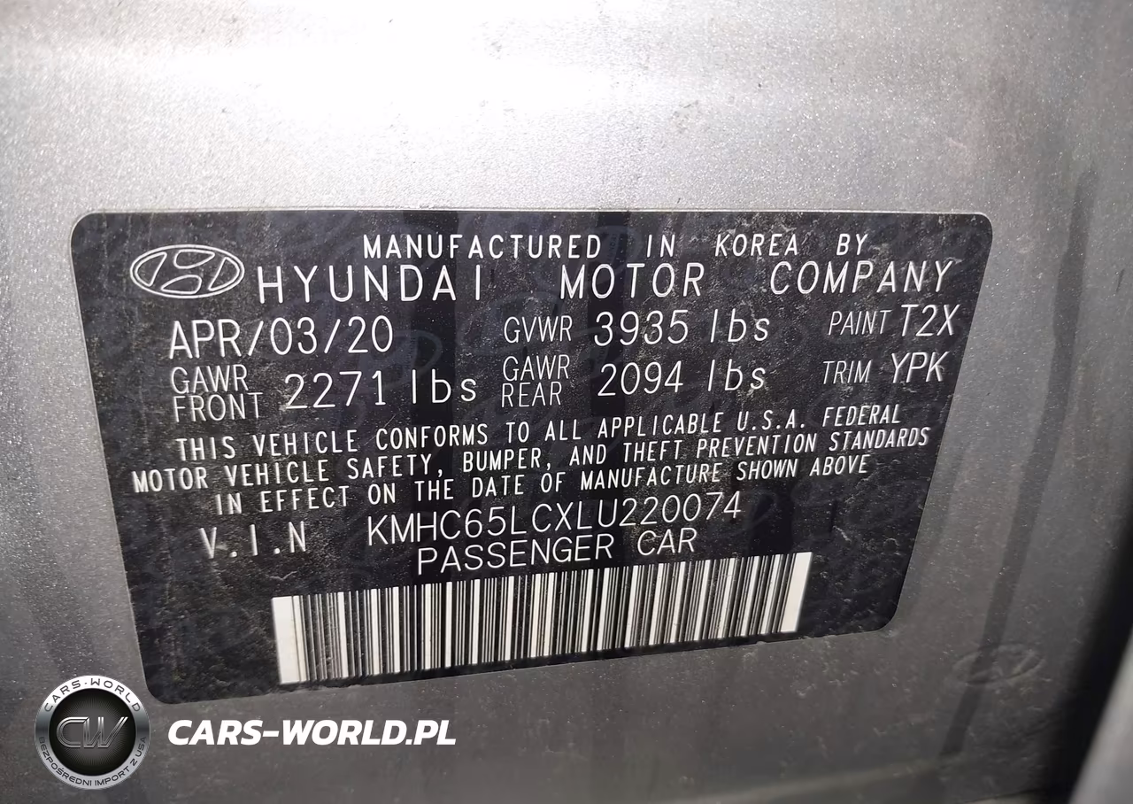 2020 Hyundai Ioniq Hybrid Blue VIN:KMHC65LCXLU220074 - 9