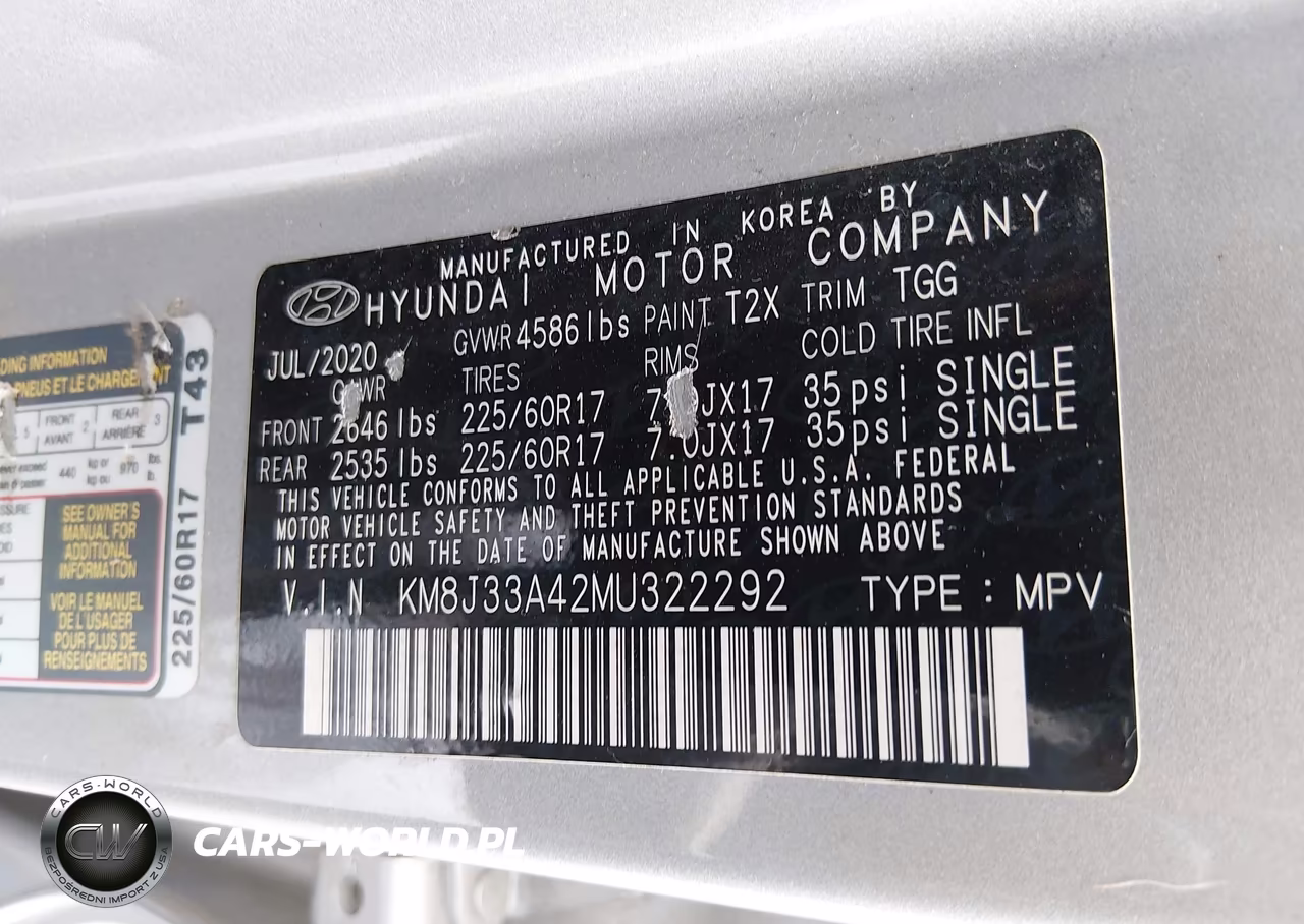 2021 Hyundai Tucson Value VIN:KM8J33A42MU322292 - 9