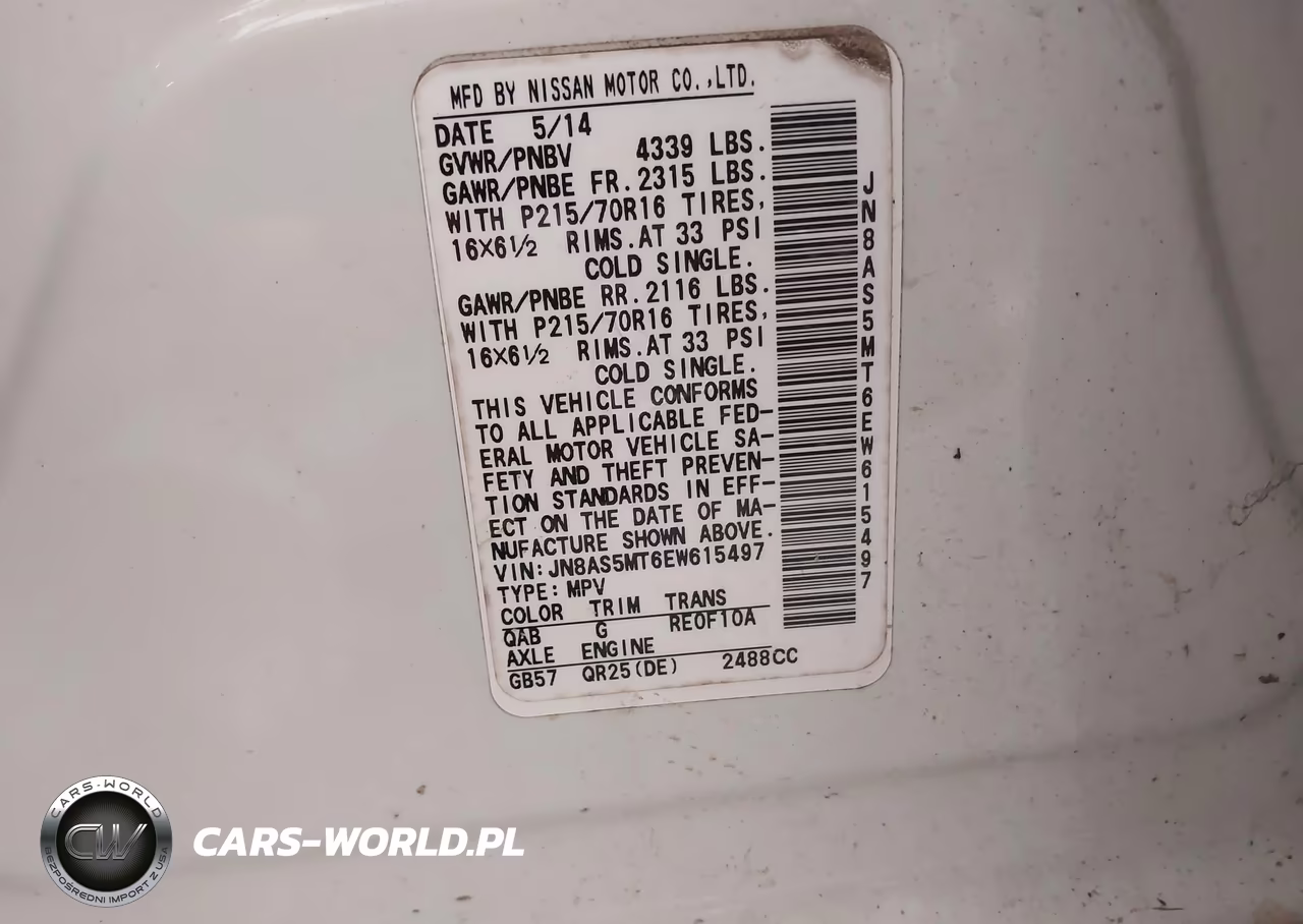 2014 Nissan Rogue Select S VIN:JN8AS5MT6EW615497 - 9