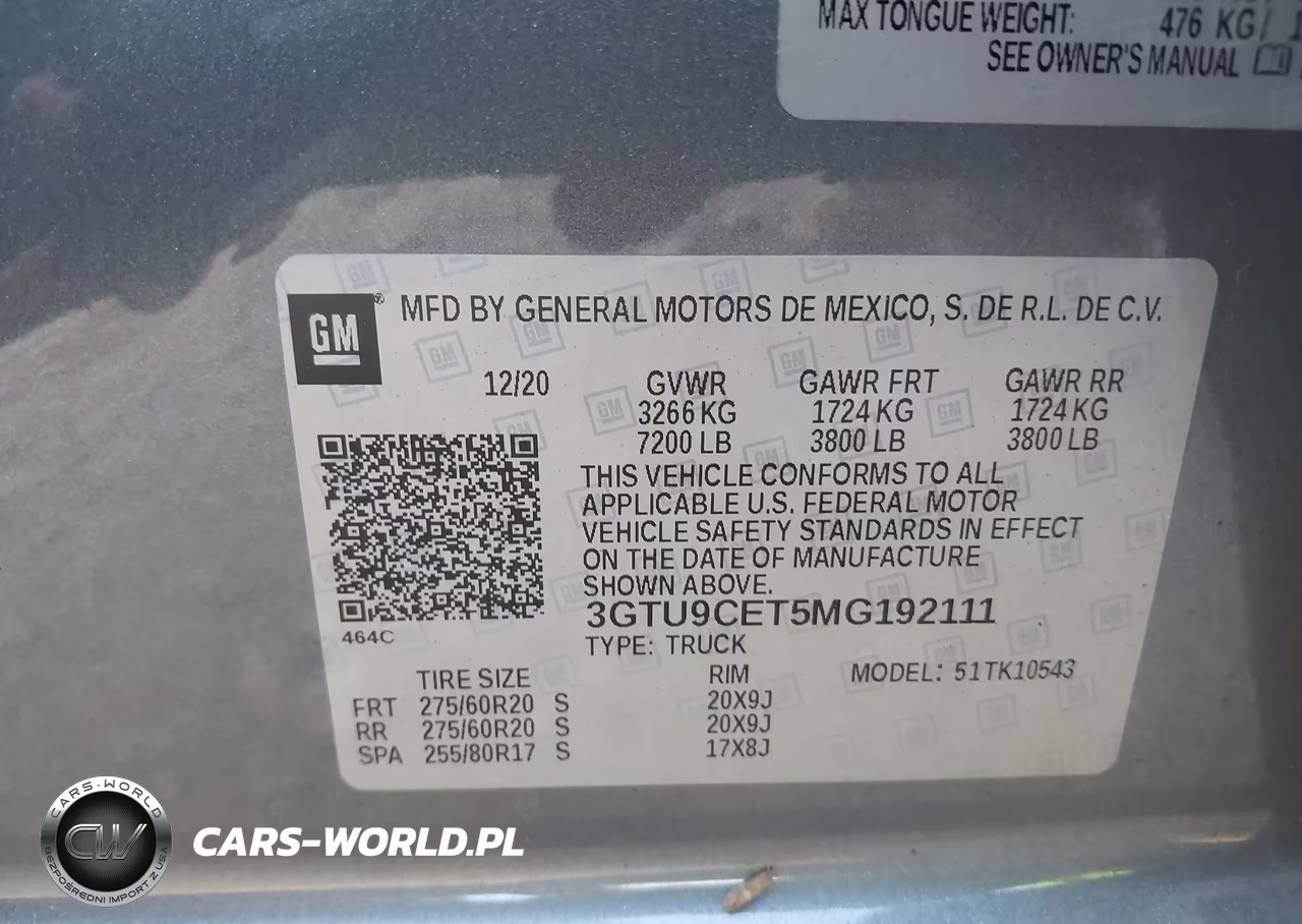 2021 GMC Sierra 1500 4Wd Short Box Elevation VIN:3GTU9CET5MG192111 - 9