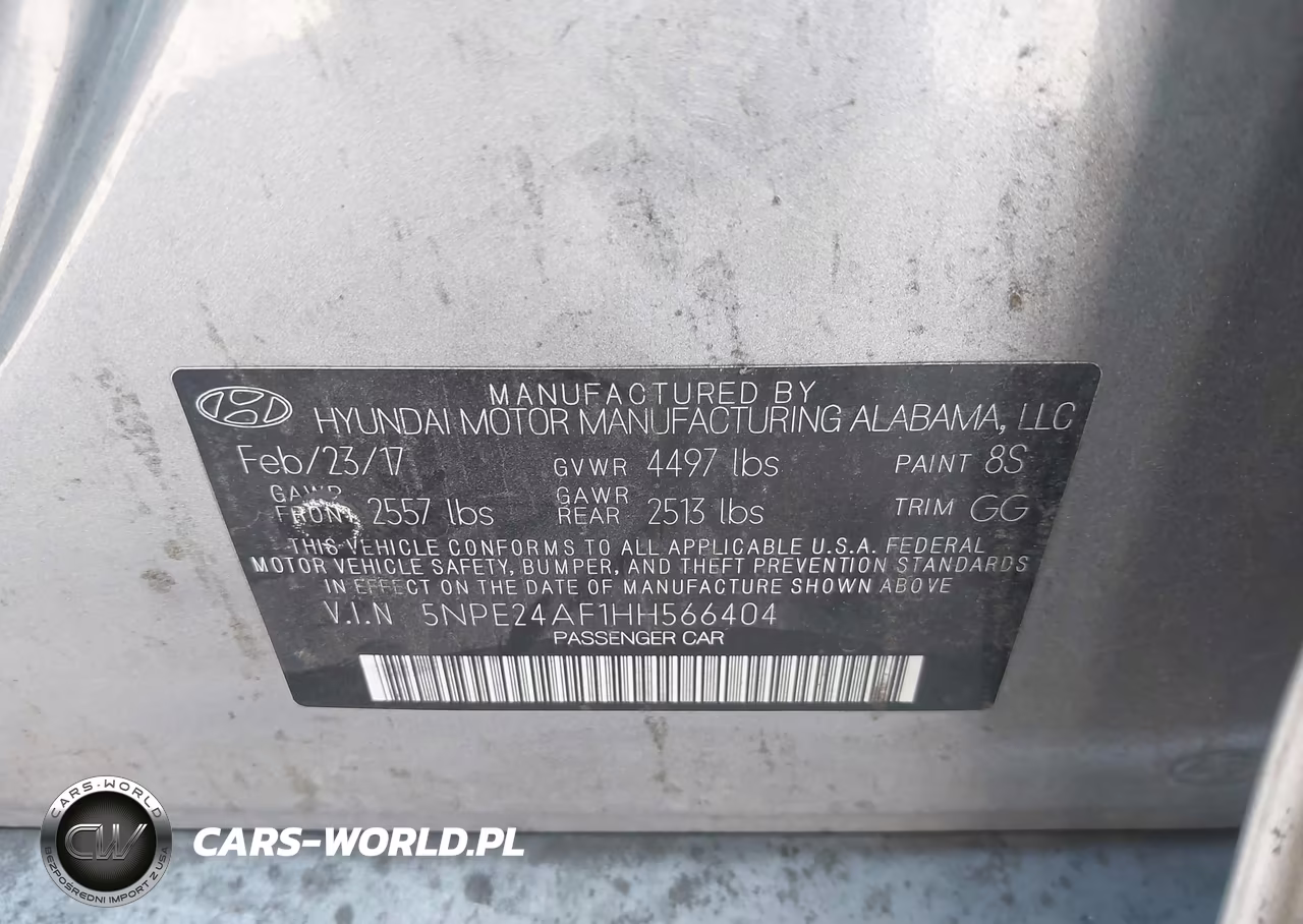 2017 Hyundai Sonata Se VIN:5NPE24AF1HH566404 - 9