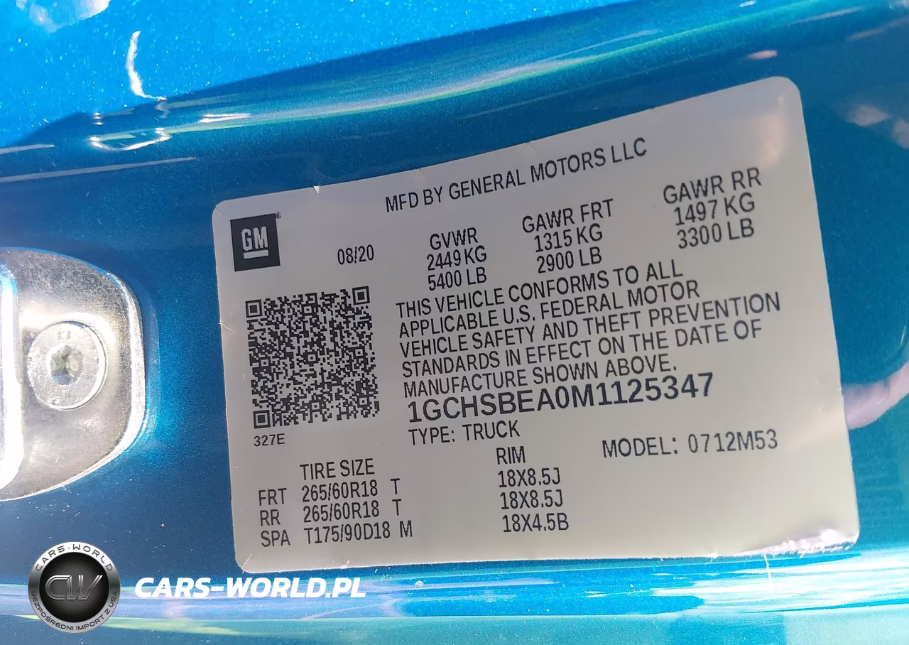 2021 Chevrolet Colorado 2Wd Long Box Wt VIN:1GCHSBEA0M1125347 - 9
