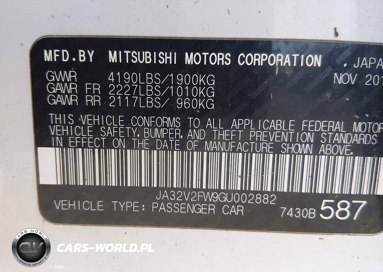 2016 Mitsubishi Lancer Es-Se-Sel VIN:JA32V2FW9GU002882 - 9