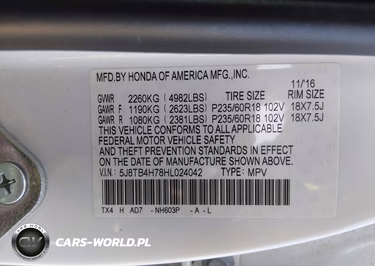 2017 Acura Rdx Advance Package VIN:5J8TB4H78HL024042 - 9