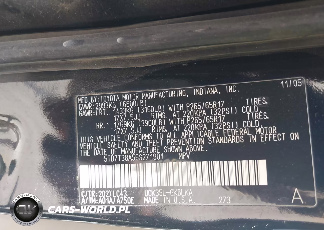 2006 Toyota Sequoia Limited V8 VIN:5TDZT38A56S271901 - 9