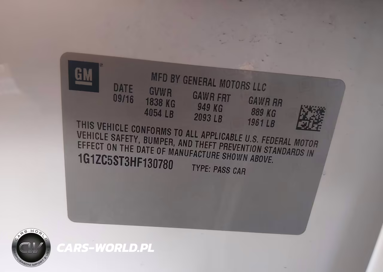 2017 Chevrolet Malibu 1Fl VIN:1G1ZC5ST3HF130780 - 9