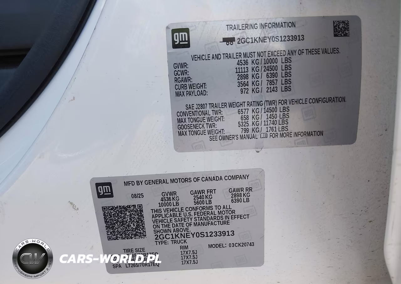 2025 Chevrolet Silverado 2500Hd 4Wd Standard Bed Lt VIN:2GC1KNEY0S1233913 - 9