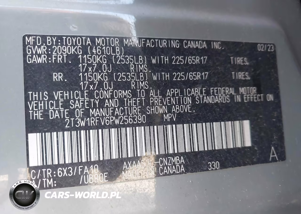 2023 Toyota Rav4 Xle VIN:2T3W1RFV6PW256390 - 9