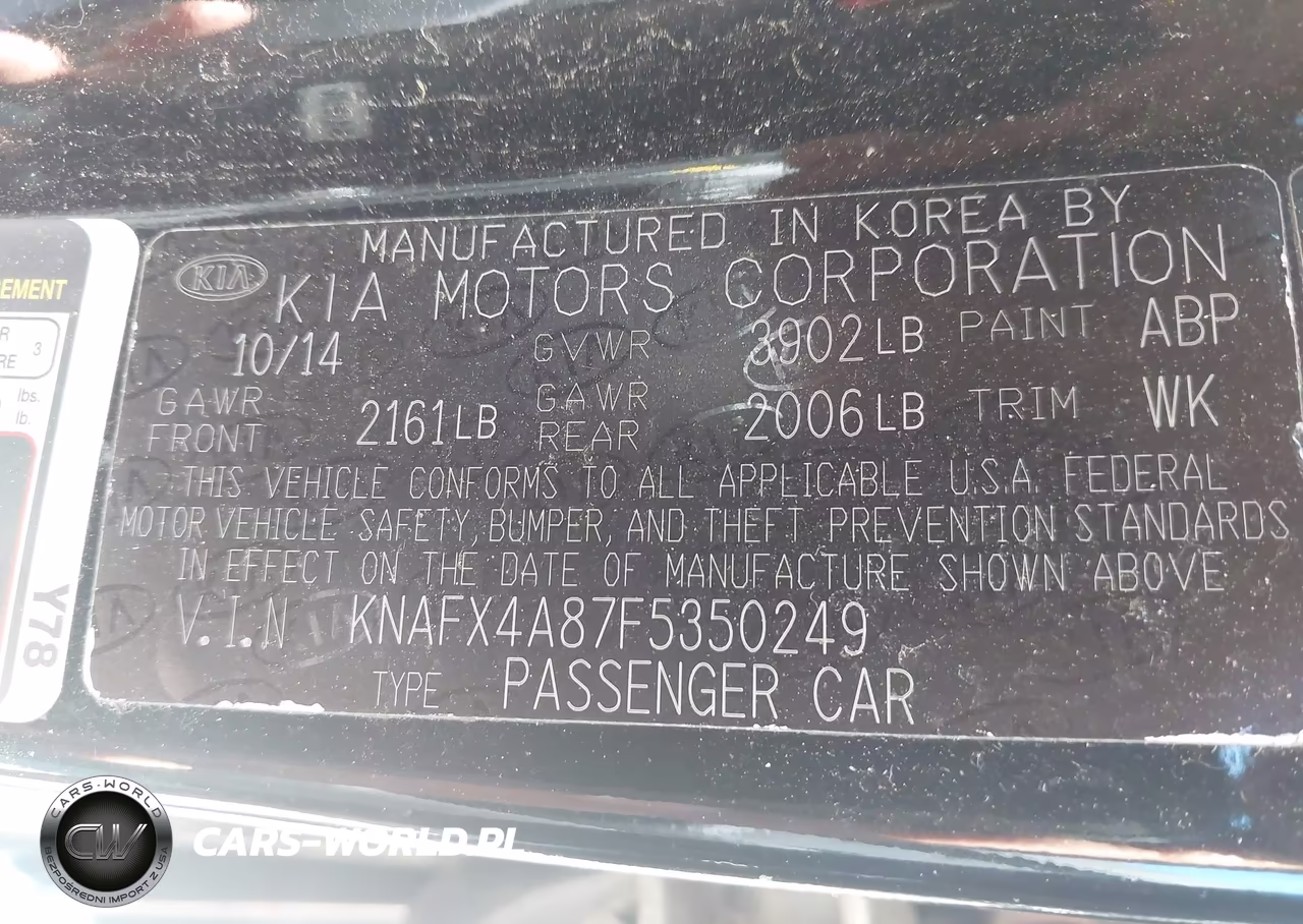 2015 Kia Forte Ex VIN:KNAFX4A87F5350249 - 9
