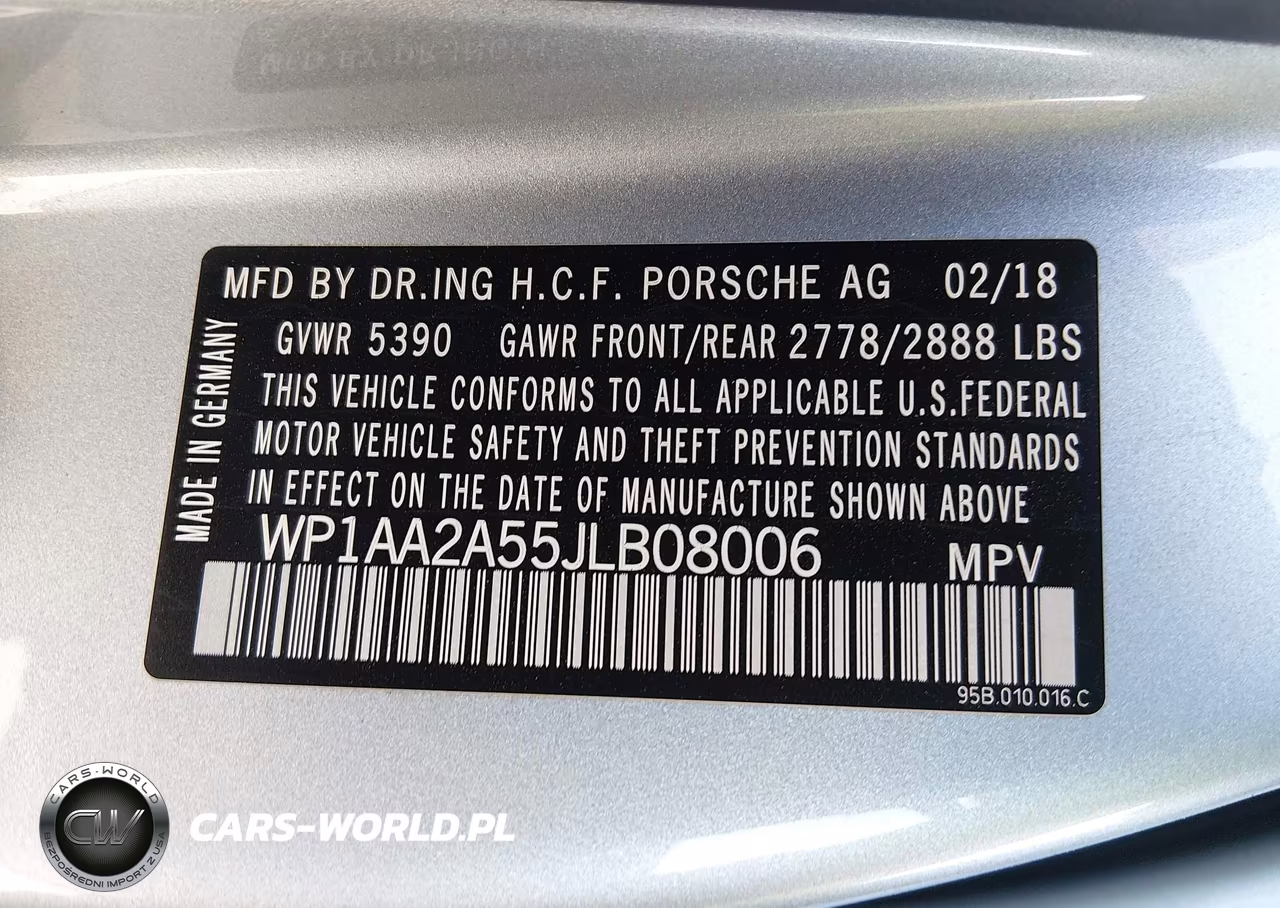 2018 Porsche Macan VIN:WP1AA2A55JLB08006 - 9