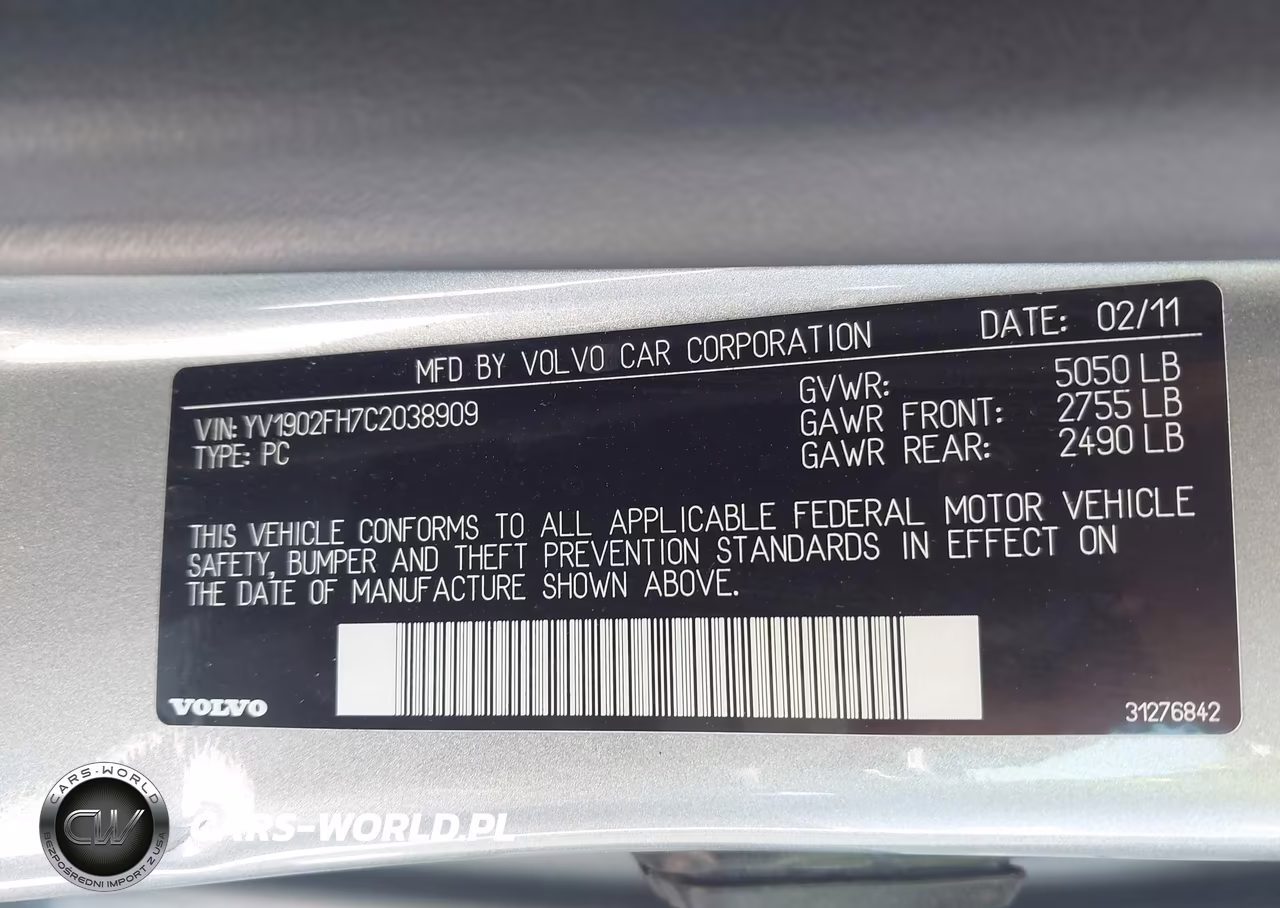 2012 Volvo S60 T6 VIN:YV1902FH7C2038909 - 9