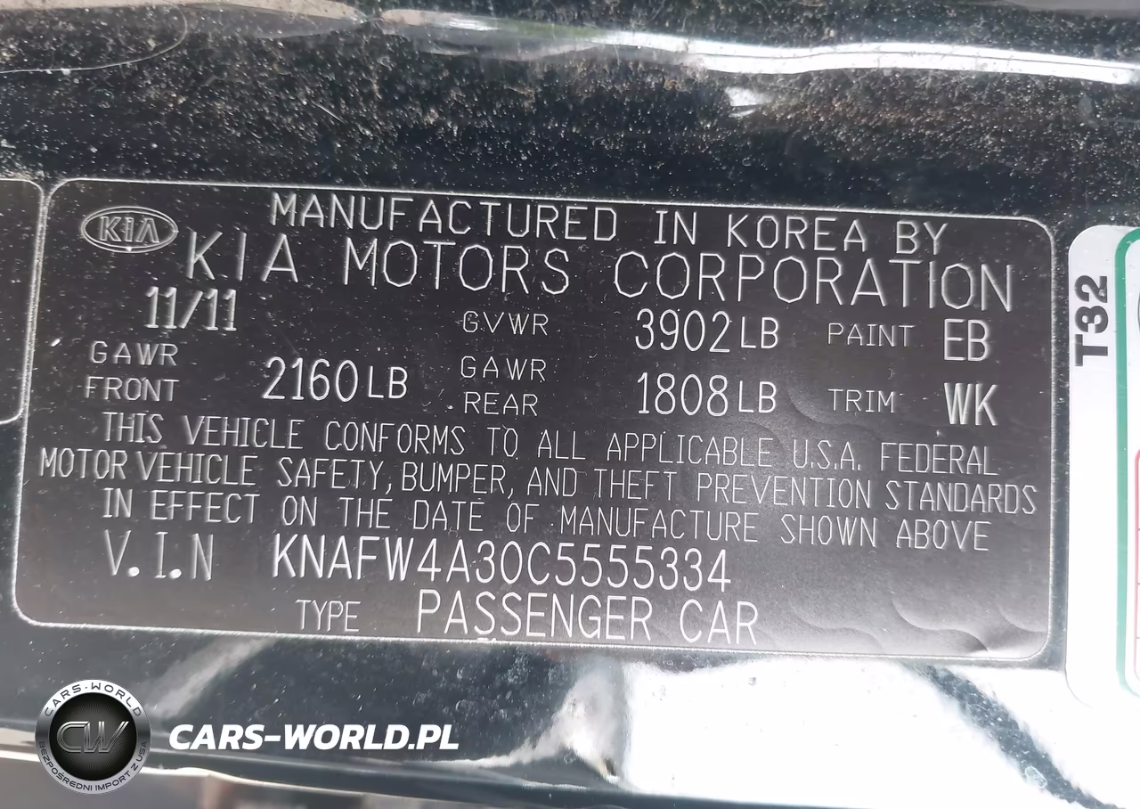 2012 Kia Forte Sx VIN:KNAFW4A30C5555334 - 9
