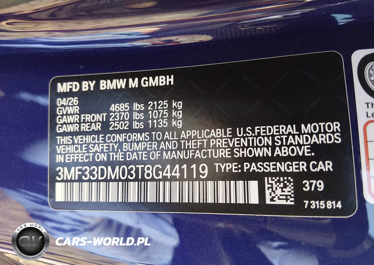 2026 BMW M2 Cs VIN:3MF33DM03T8G44119 - 9