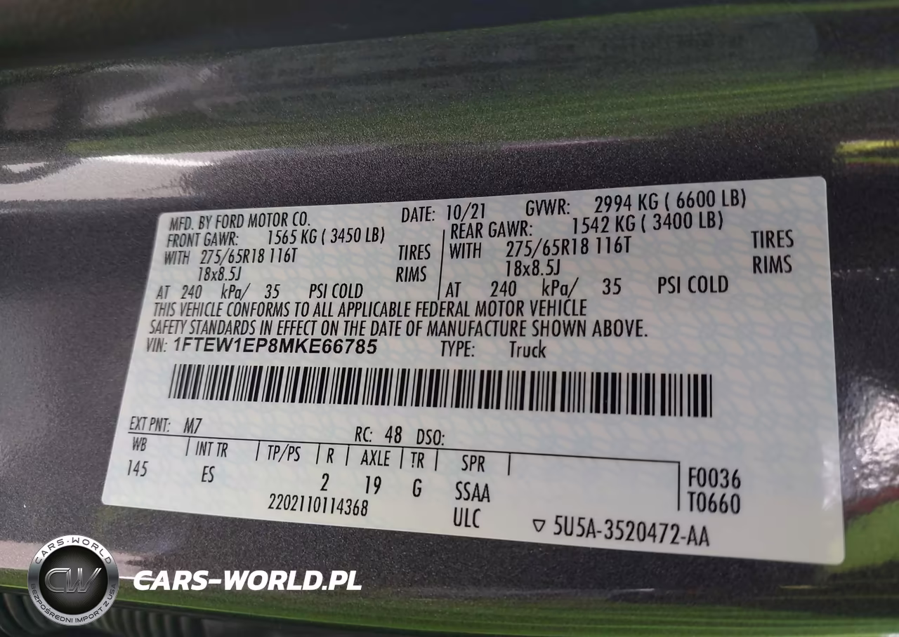 2021 Ford F-150 Lariat VIN:1FTEW1EP8MKE66785 - 9
