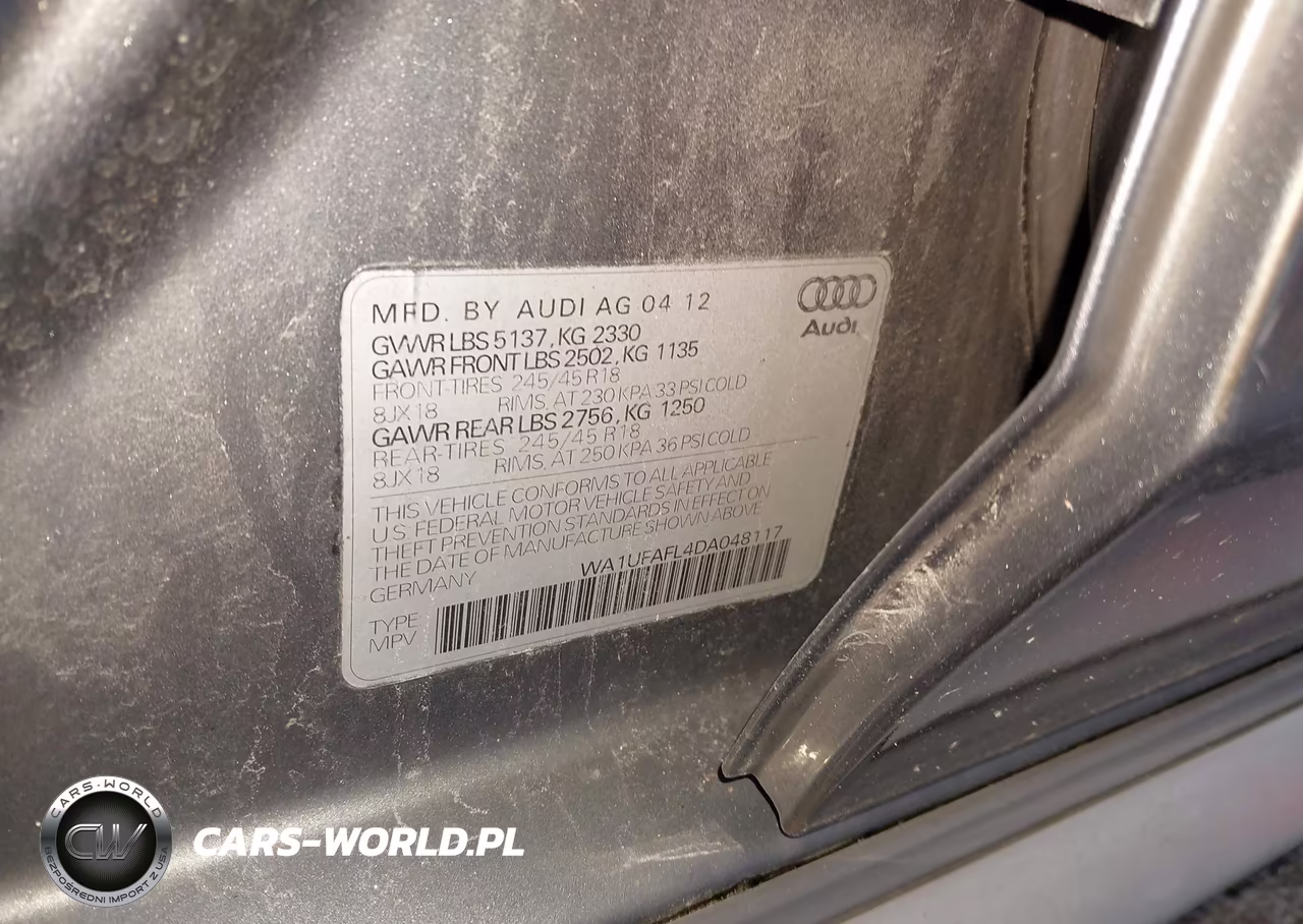 2013 Audi Allroad 2.0T Premium Plus VIN:WA1UFAFL4DA048117 - 9