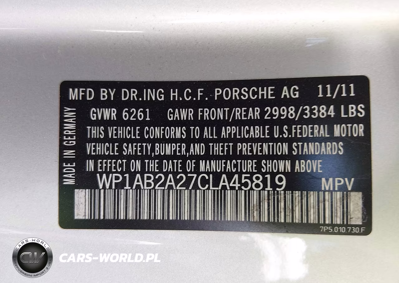2012 Porsche Cayenne S VIN:WP1AB2A27CLA45819 - 9