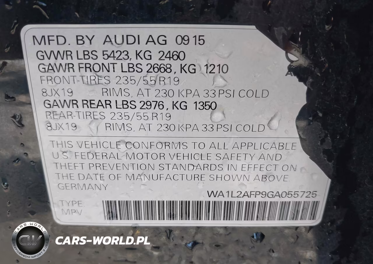 2016 Audi Q5 2.0T Premium VIN:WA1L2AFP9GA055725 - 9