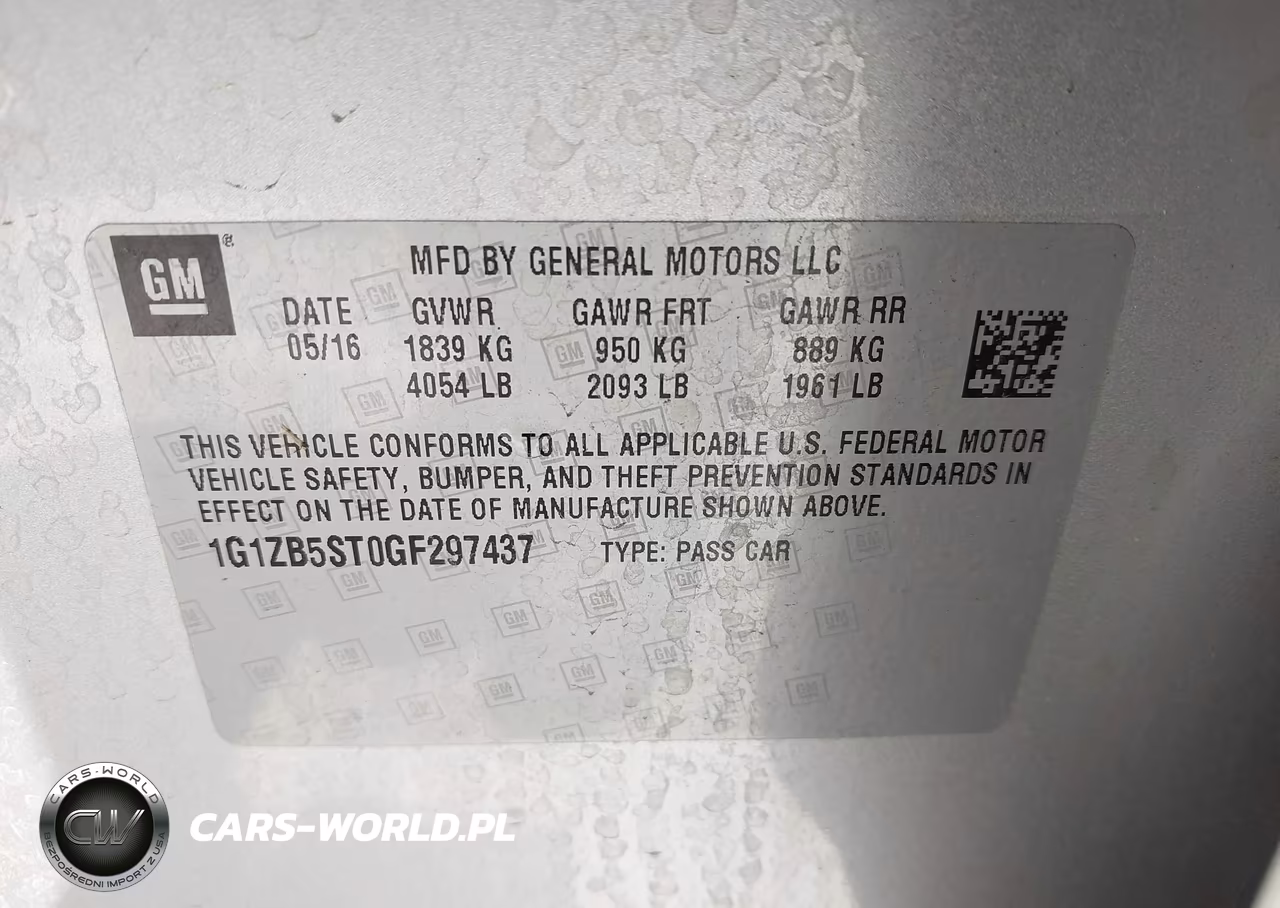 2016 Chevrolet Malibu Ls VIN:1G1ZB5ST0GF297437 - 9
