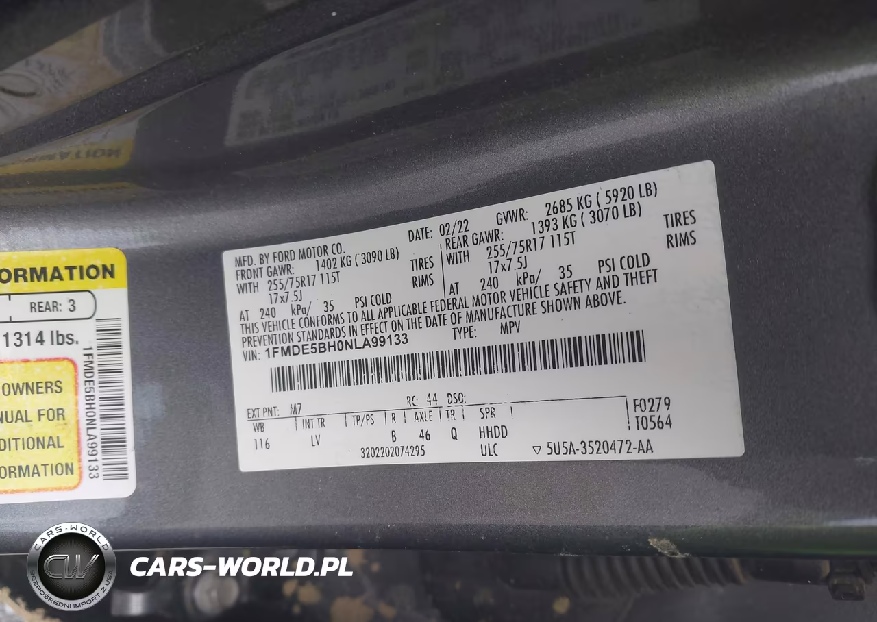 2022 Ford Bronco Big Bend VIN:1FMDE5BH0NLA99133 - 9