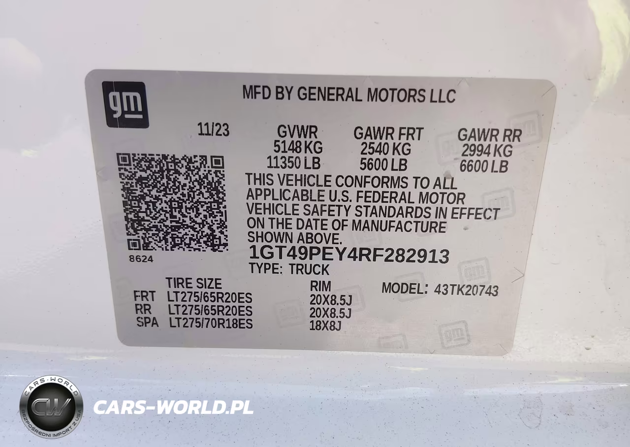 2024 GMC Sierra 2500Hd 4Wd Standard Bed At4 VIN:1GT49PEY4RF282913 - 9