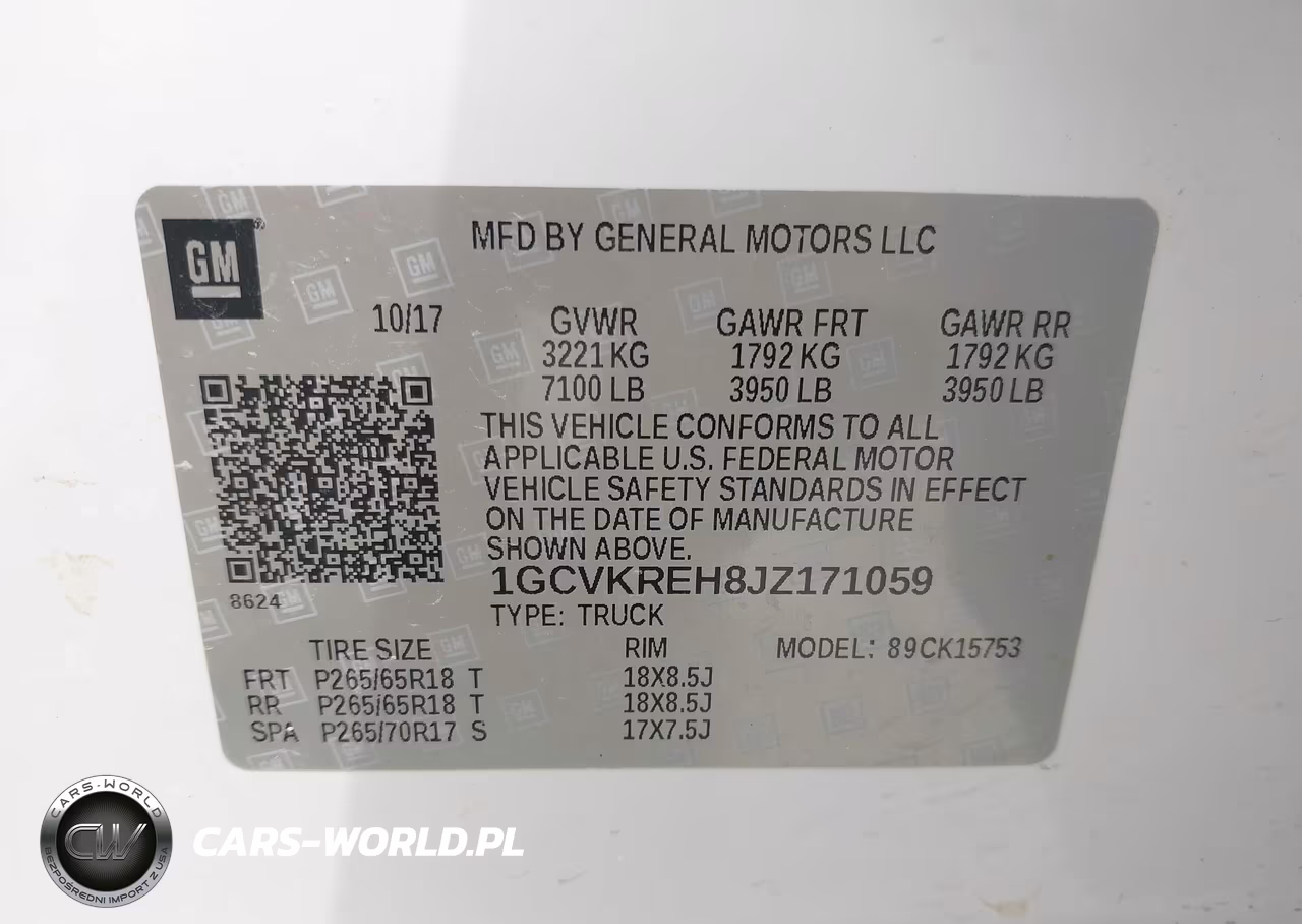 2018 Chevrolet Silverado 1500 1Lt VIN:1GCVKREH8JZ171059 - 9
