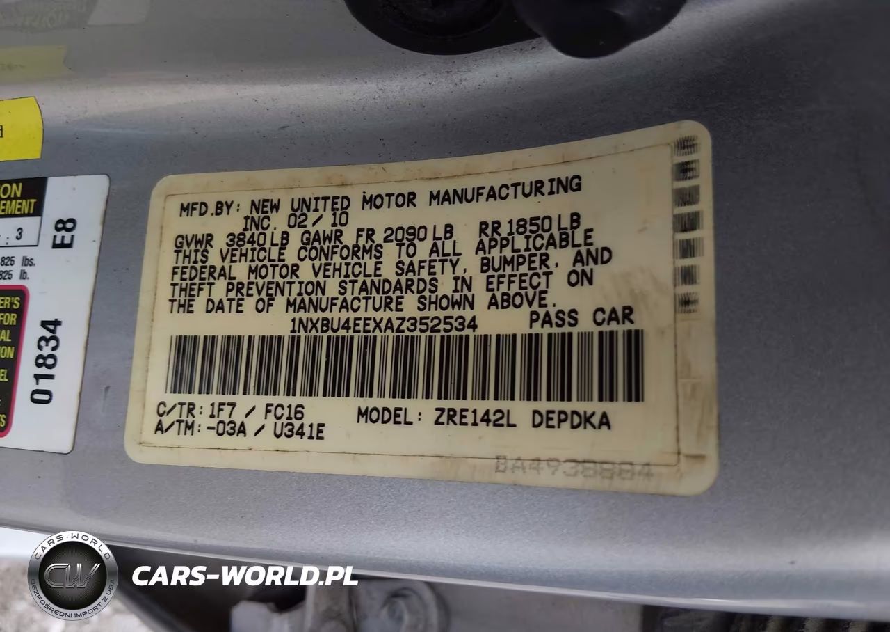 2010 Toyota Corolla Le VIN:1NXBU4EEXAZ352534 - 9