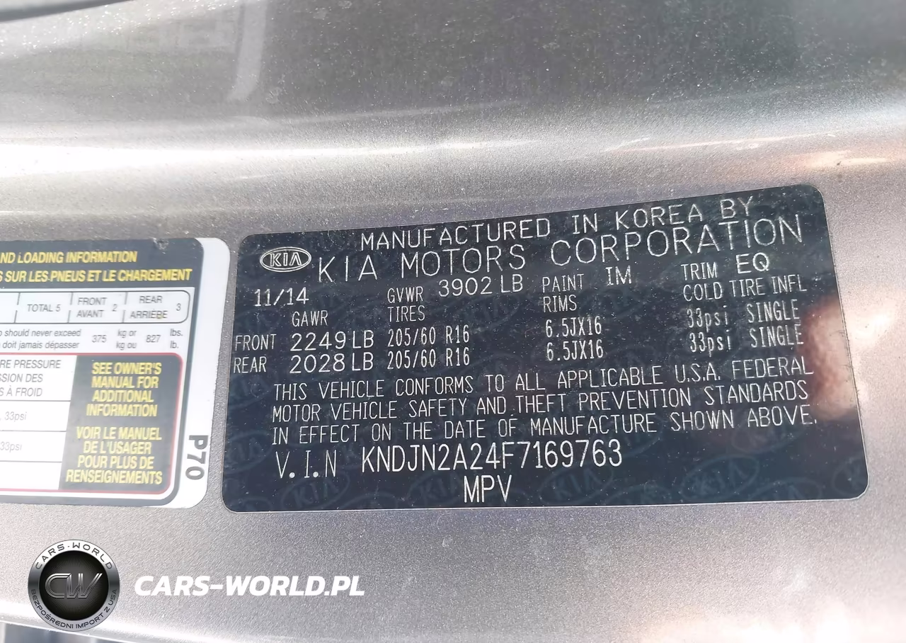 2015 Kia Soul VIN:KNDJN2A24F7169763 - 9