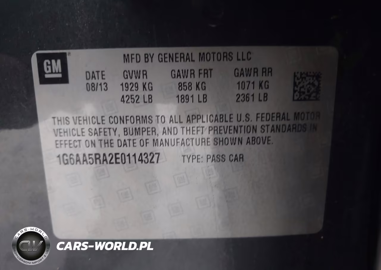 2014 Cadillac Ats Standard VIN:1G6AA5RA2E0114327 - 9
