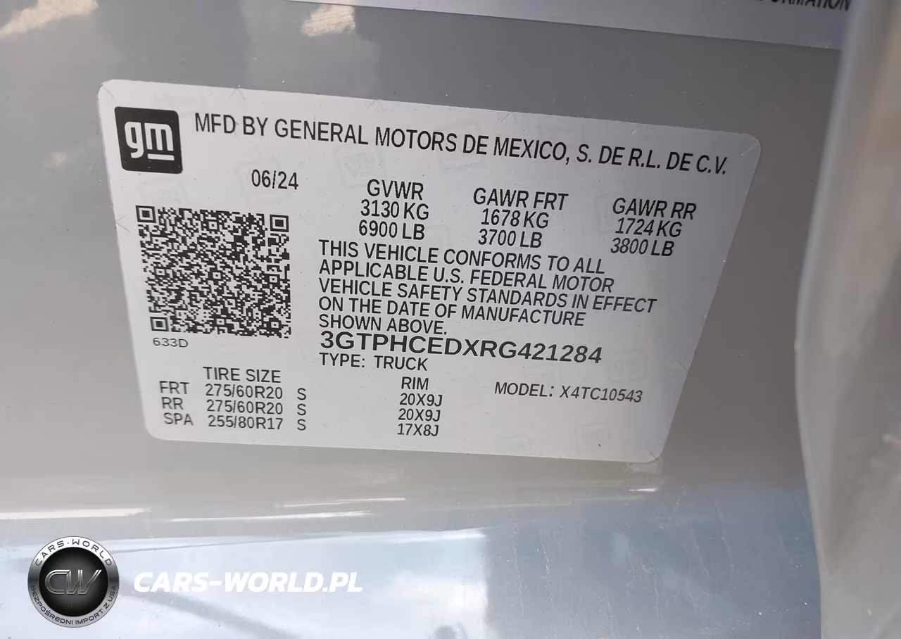 2024 GMC Sierra 1500 2Wd Short Box Elevation VIN:3GTPHCEDXRG421284 - 9