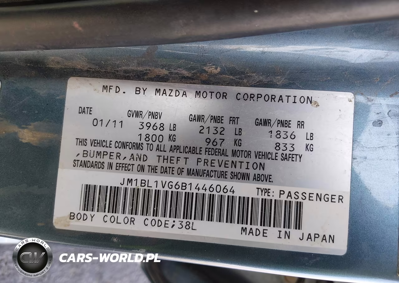 2011 Mazda Mazda3 I Touring VIN:JM1BL1VG6B1446064 - 9