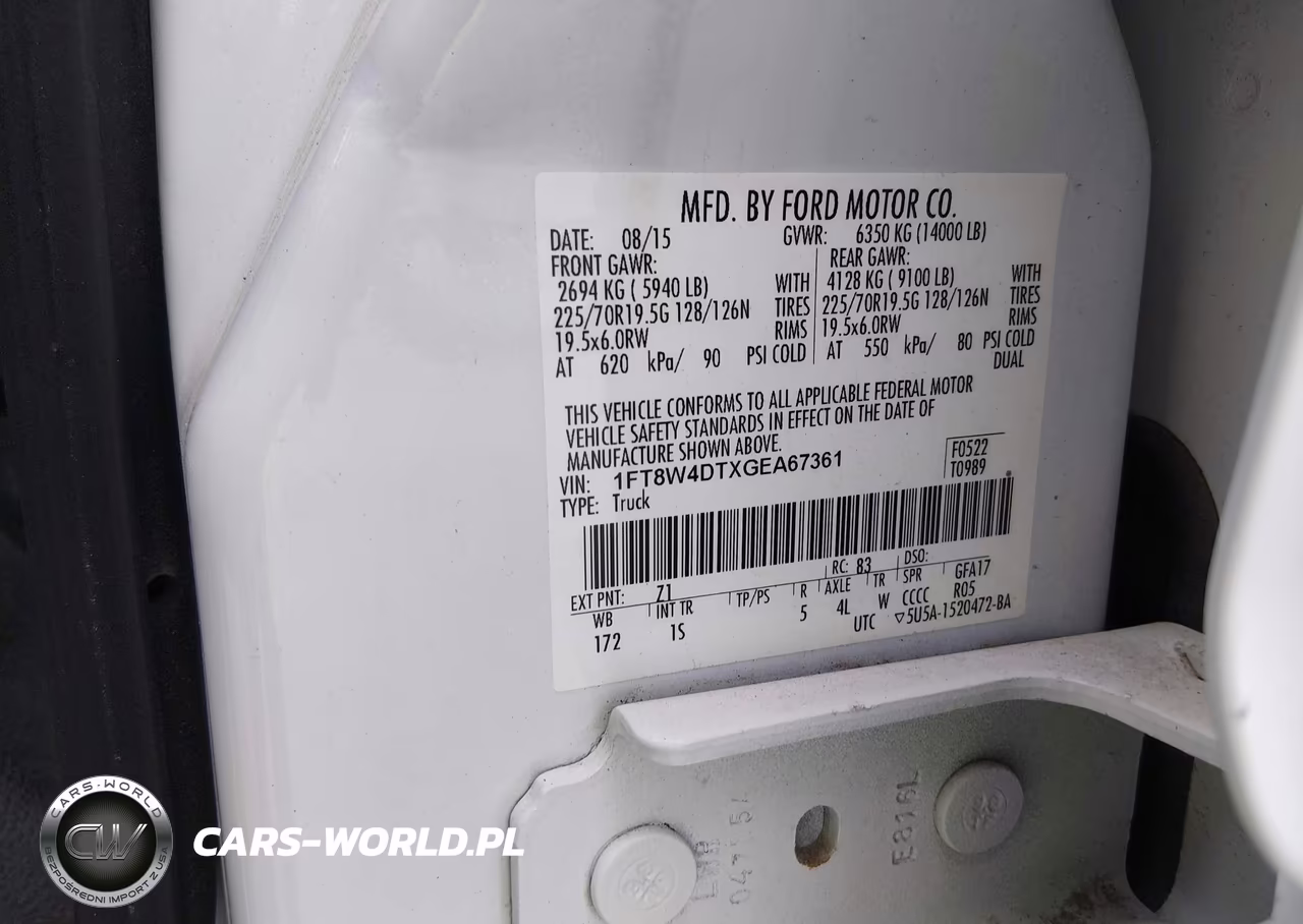 2016 Ford F-450 Xl VIN:1FT8W4DTXGEA67361 - 9
