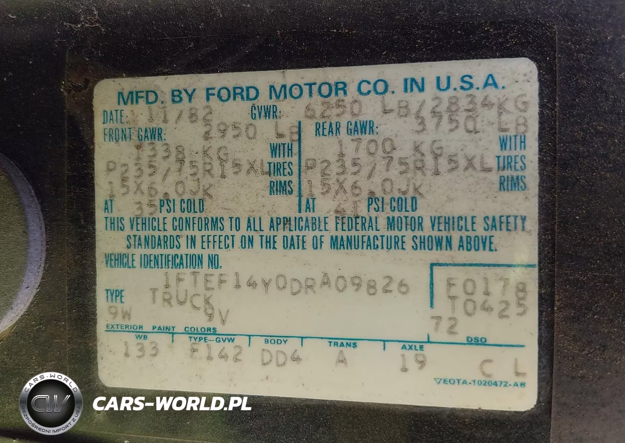 1983 Ford F150 VIN:1FTEF14Y0DRA09826 - 9