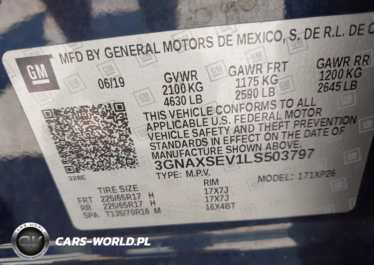 2020 Chevrolet Equinox Awd Ls VIN:3GNAXSEV1LS503797 - 9