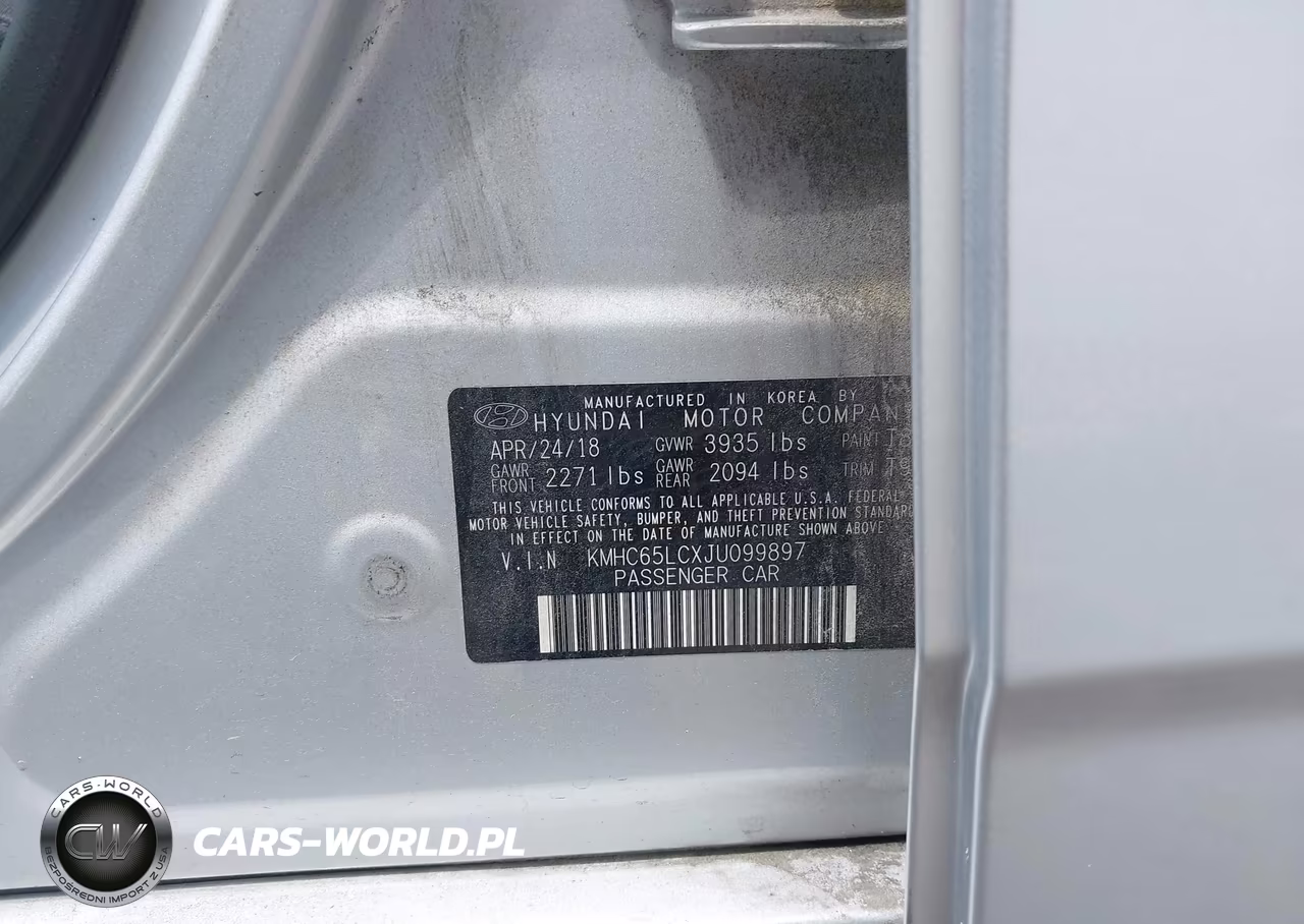 2018 Hyundai Ioniq Hybrid Blue VIN:KMHC65LCXJU099897 - 9