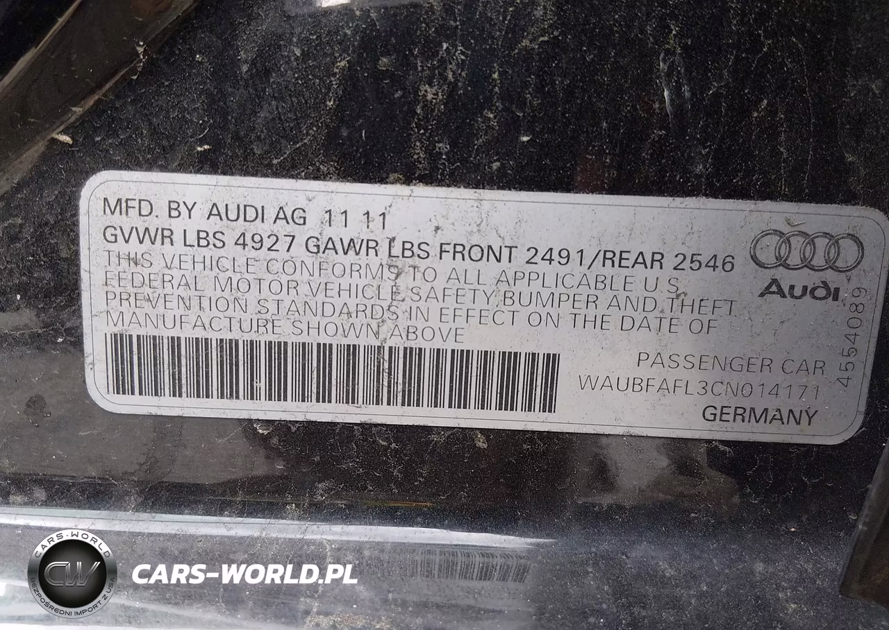 2012 Audi A4 2.0T Premium VIN:WAUBFAFL3CN014171 - 9