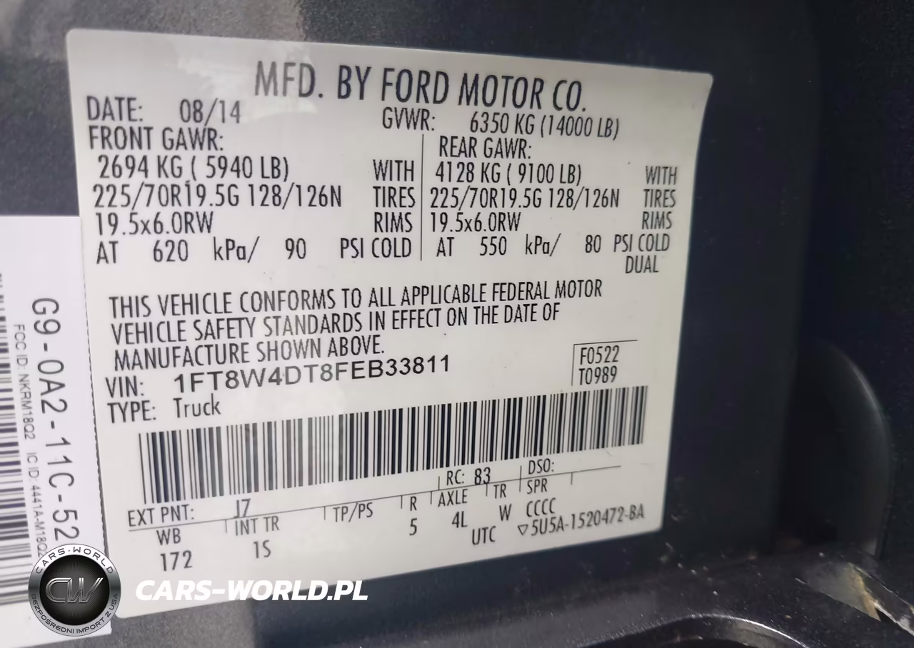 2015 Ford F-450 Xl VIN:1FT8W4DT8FEB33811 - 9