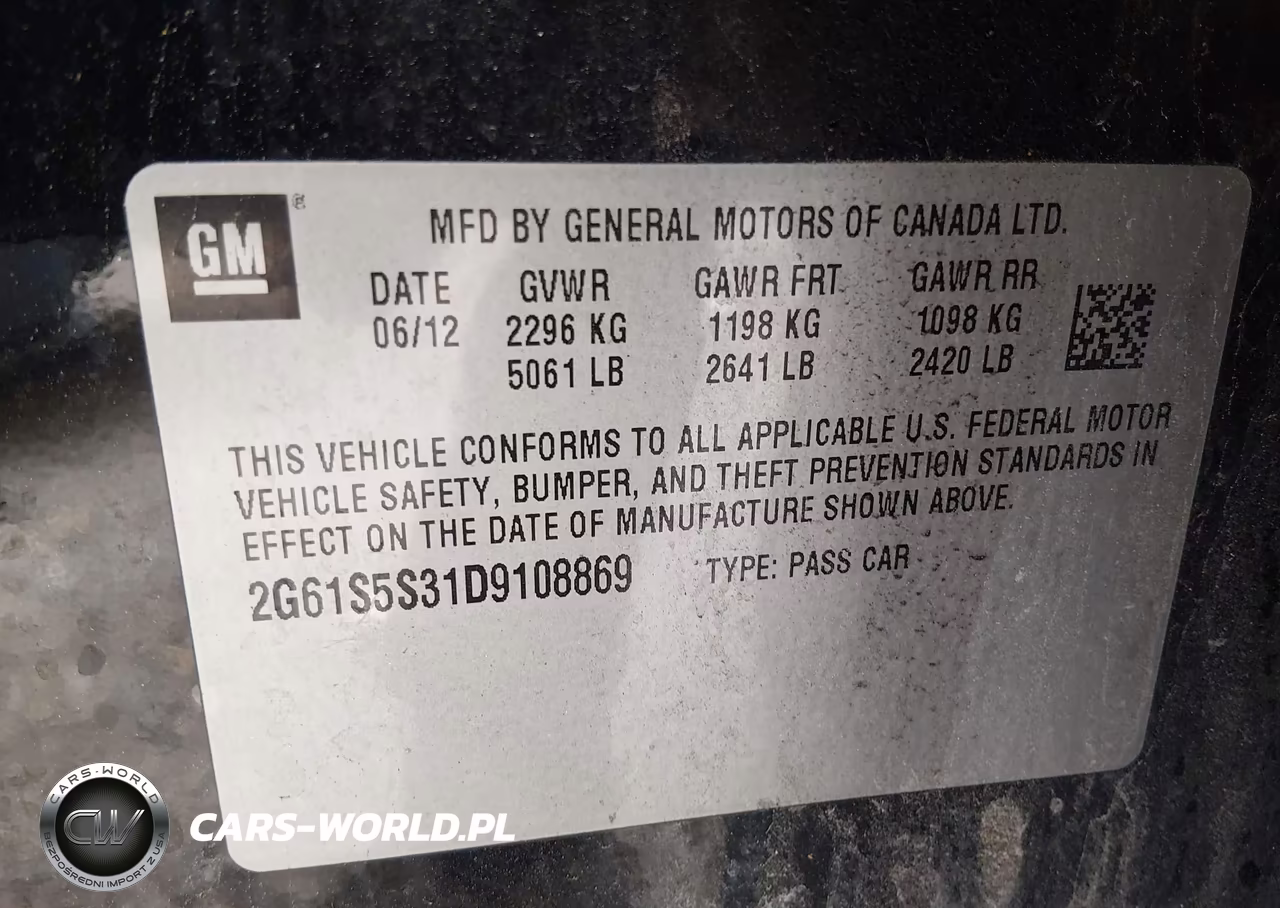 2013 Cadillac Xts Premium VIN:2G61S5S31D9108869 - 9