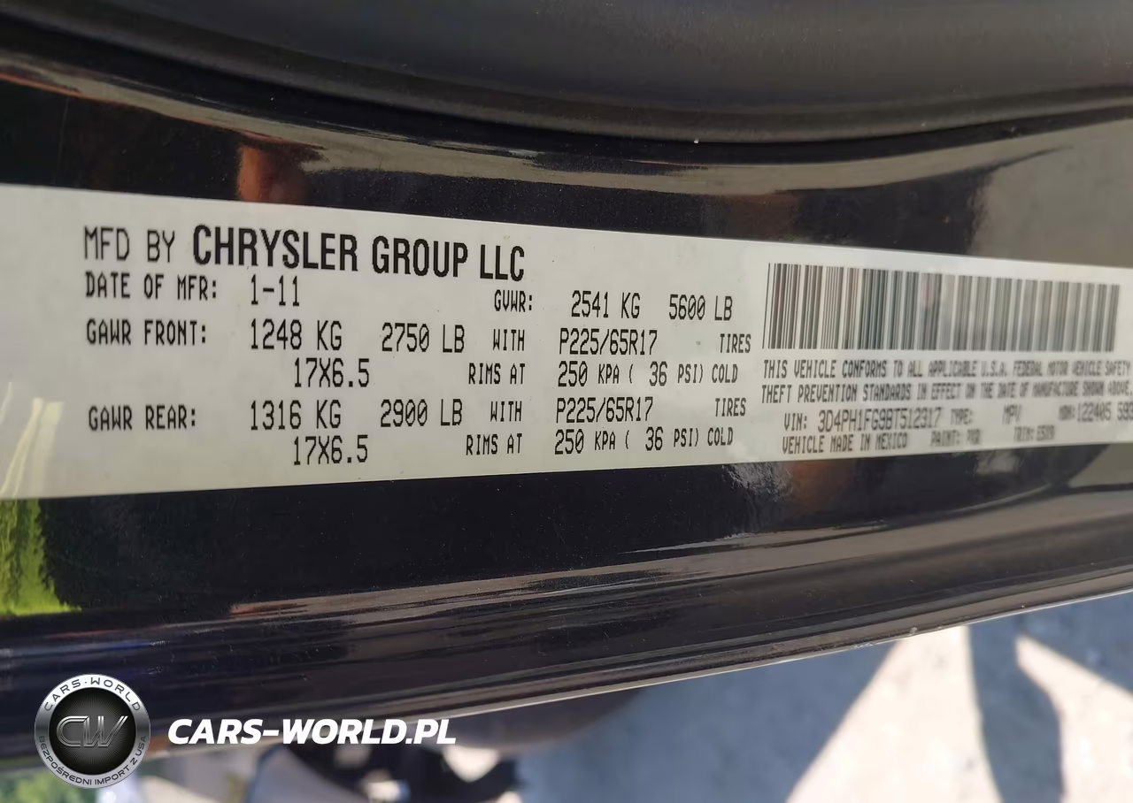 2011 Dodge Journey Mainstreet VIN:3D4PH1FG9BT512317 - 8