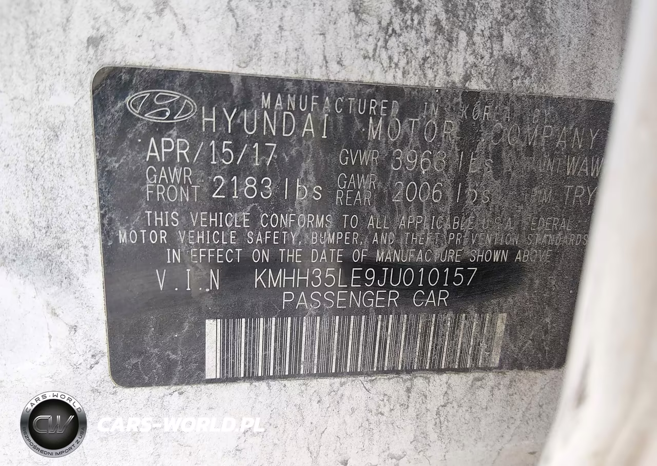 2018 Hyundai Elantra Gt VIN:KMHH35LE9JU010157 - 9